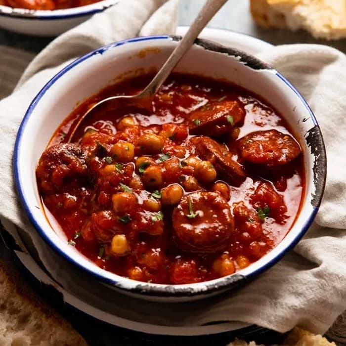 Chorizo & chickpea soup